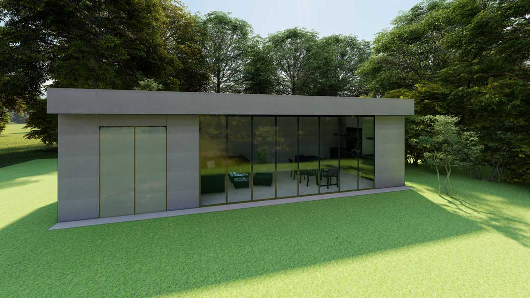 3d tuinpaviljoen